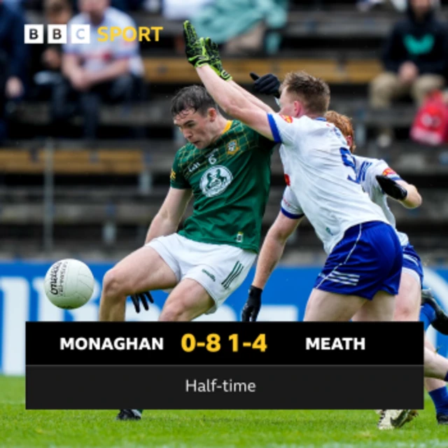 Half-time score in Cavan