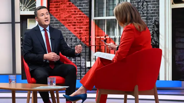 Wes Streeting speaks to Laura Kuenssberg in the studio