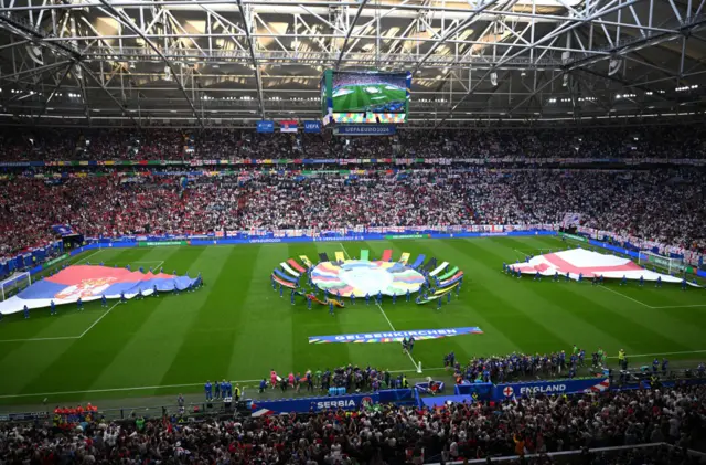 Serbia v England at Euro 2024