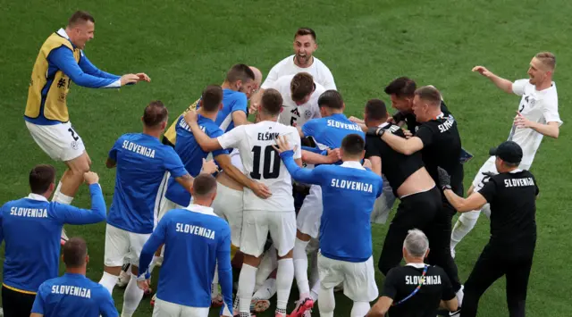 Slovenia celebrate