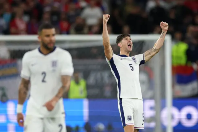 John Stones celebrates