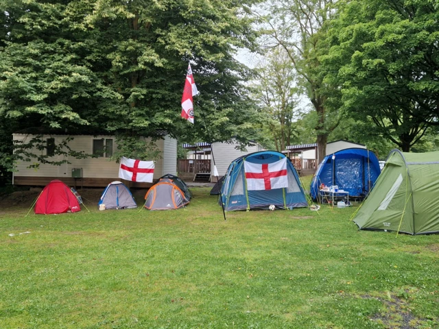 England fans camping