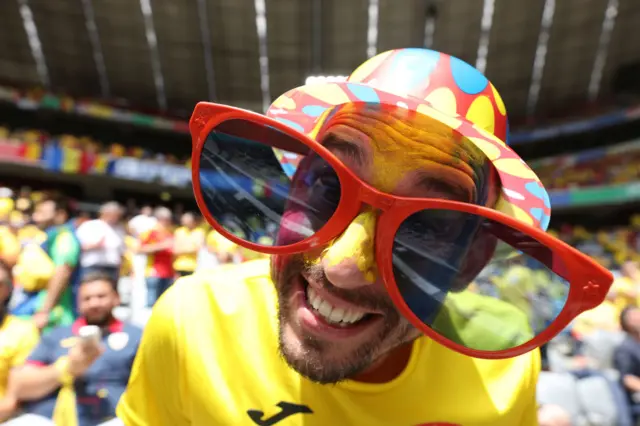 Romania fan at the Allianz Arena