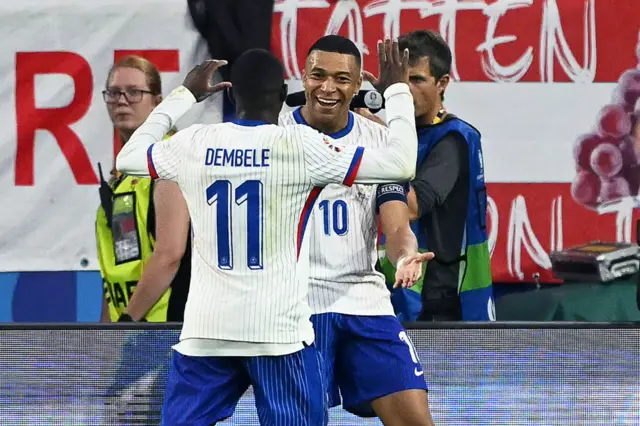 Kylian Mbappe and Ousmane Dembele