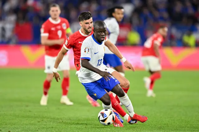 N'Golo Kante running with the ball