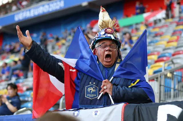 Fan of France prior to the UEFA EURO 2024 group stage match between Austria and Franc