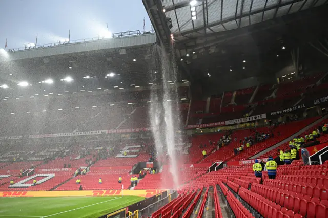 Old Trafford's rainfall