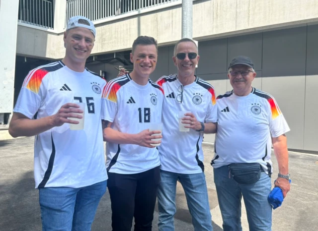 Germany fans in Stuttgart