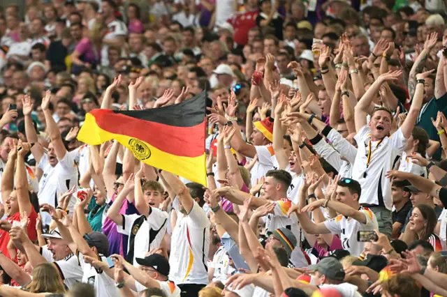 Germany supporters cheer