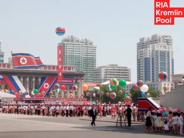 Kim Il Sung Square in Pyongyang