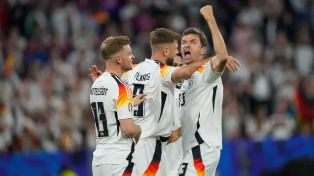 Germany players celebrate