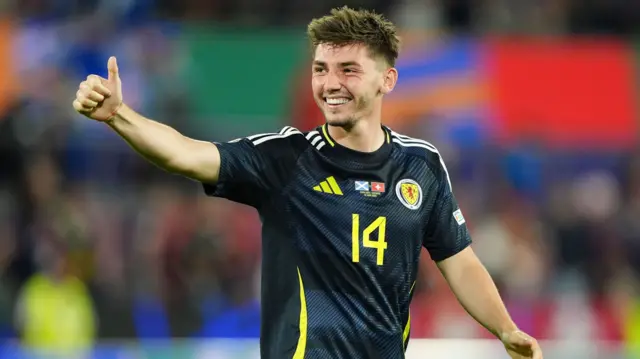 Scotland midfielder Billy Gilmour