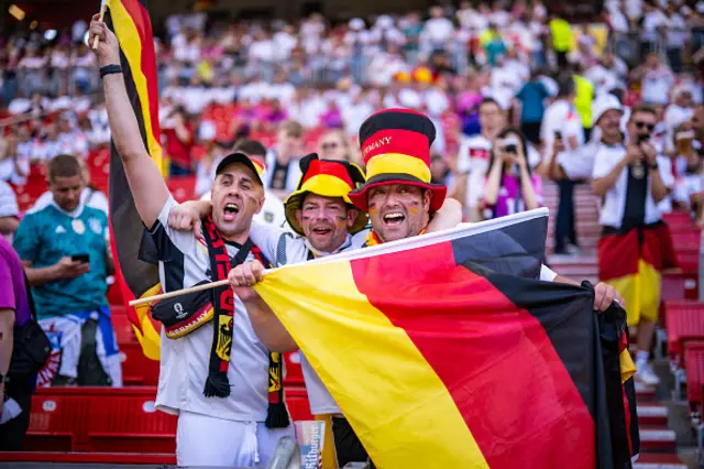 Germany fans in the stands