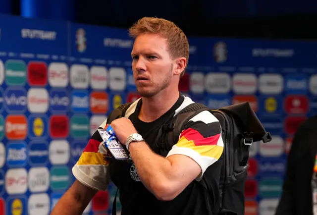 Julian Nagelsmann, Head Coach of Germany, arrives at the stadium pri