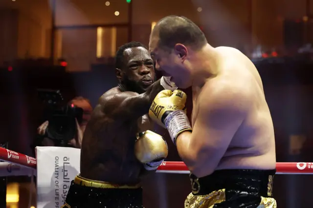 Deontay Wilder and Zhilei Zhang