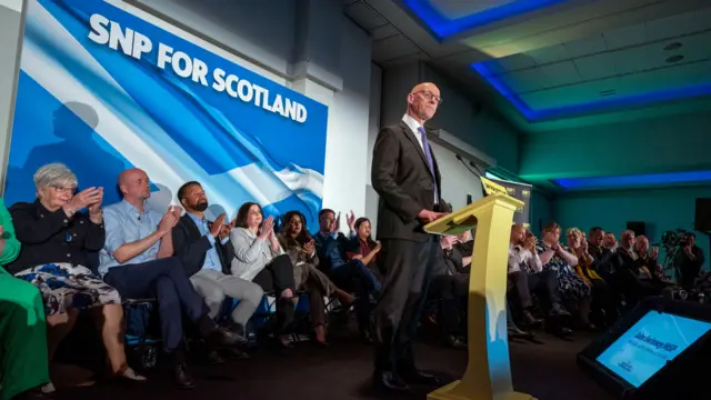 Scottish National Party Leader John Swinney during the SNP General Election Campaign launch