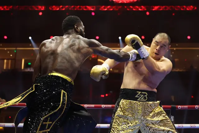 Deontay Wilder and Zhilei Zhang