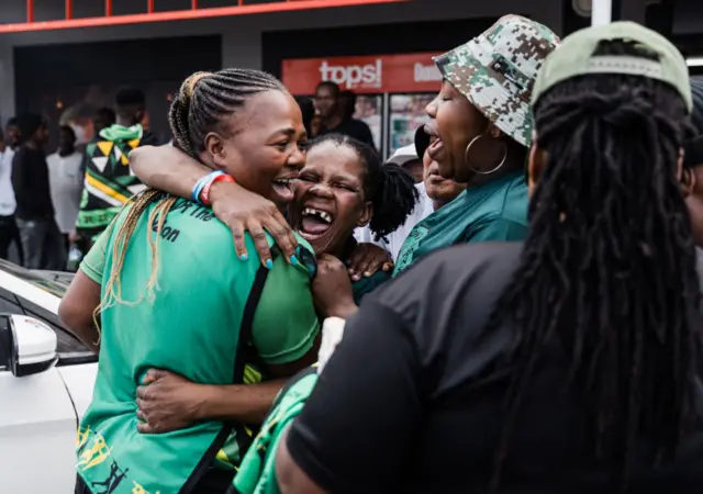 MK supporters in  KwaXimba.