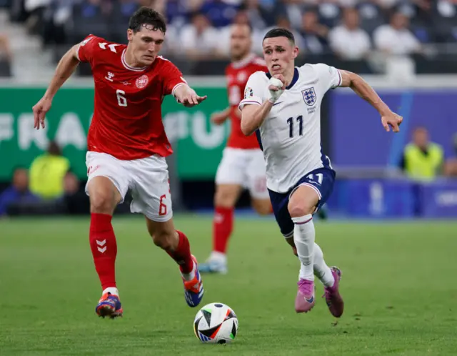 Phil Foden runs