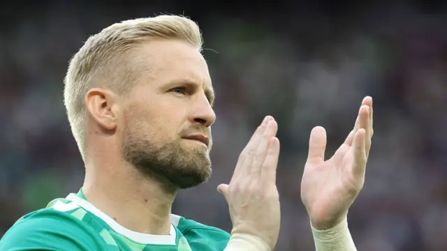 Denmark goalkeeper Kasper Schmeichel