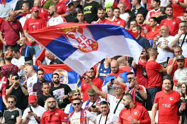 Serbia fans