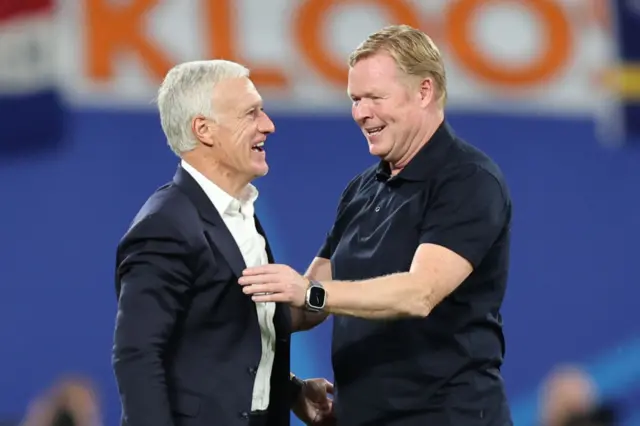 Didier Deschamps and Ronald Koeman