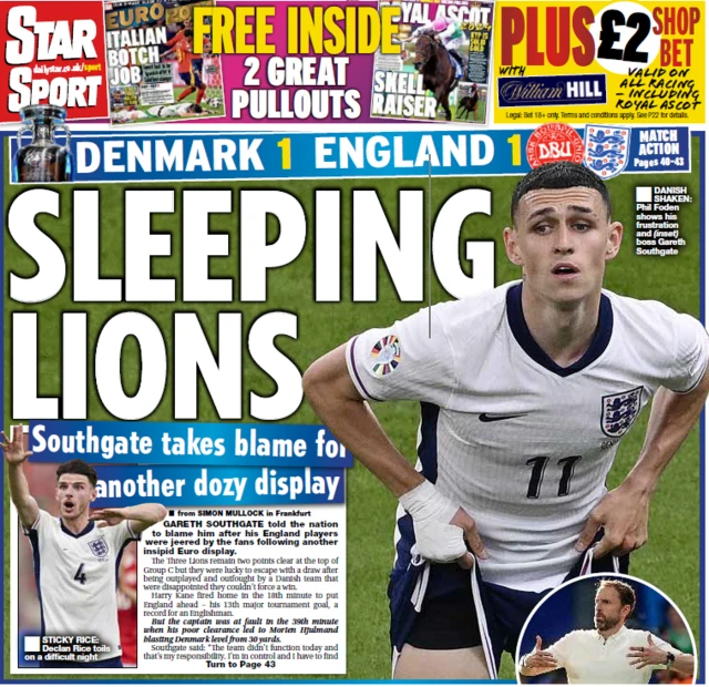 Daily star back page