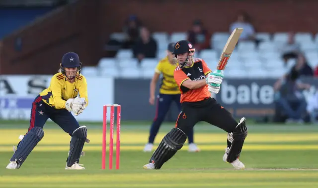 Kathryn Bryce batting for The Blaze against South East Stars