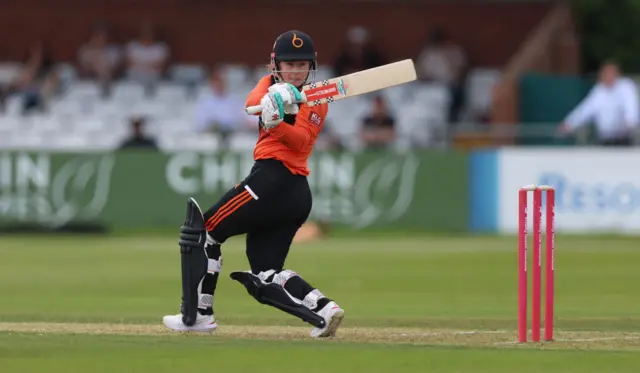 Tammy Beaumont in action