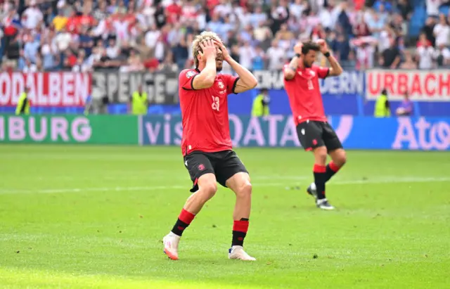 Saba Lobjanidze looks dejected