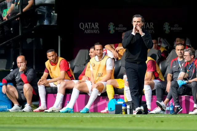 head coach Vincenzo Montella of Turkiye gestures