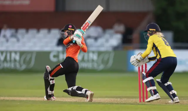 Sarah Bryce batting for The Blaze