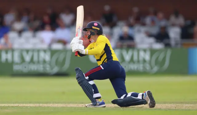 Paige Scholfield batting for South East Stars