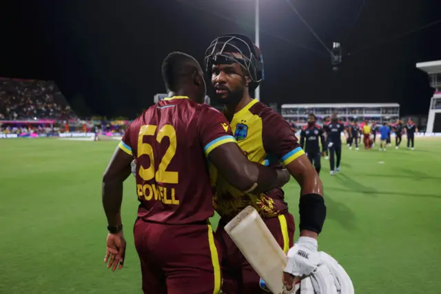 Shai Hope and Rovman Powell