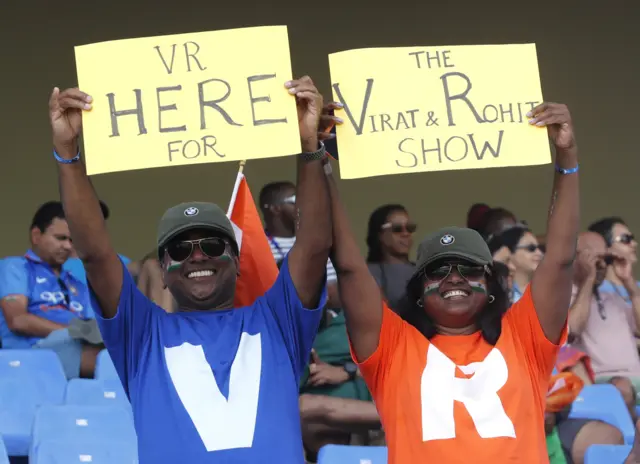 India fans during their game against Bangladesh