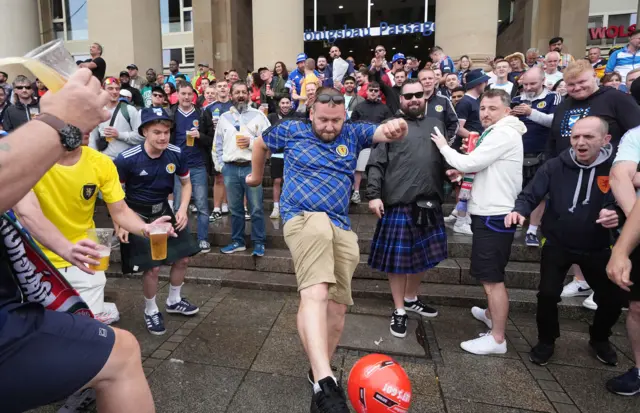 Scotland fans in Stuttgart