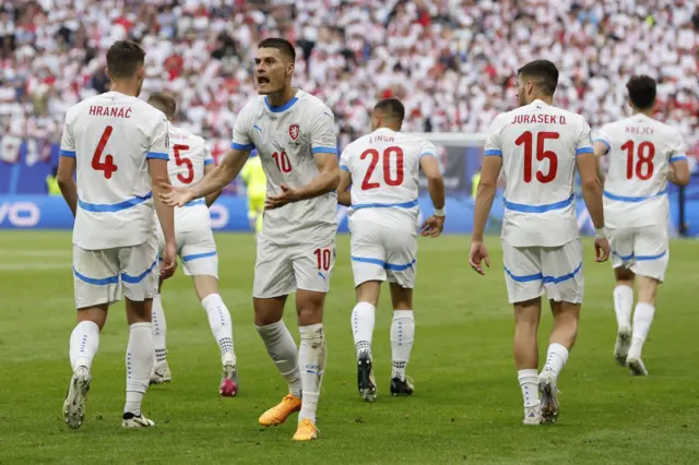 Czech Republic celebrate