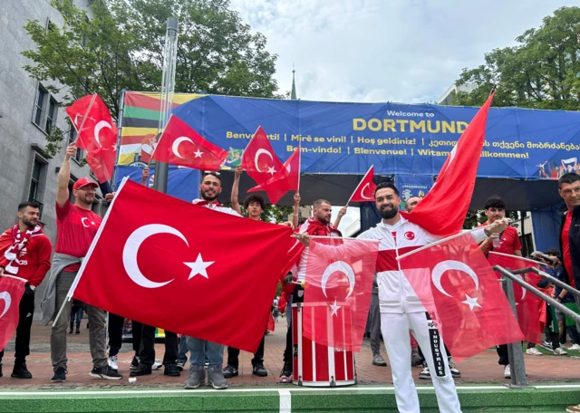 Turkey fans in Dortmund