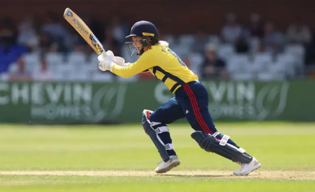 Georgia Redmayne batting for South East Stars v Southern Vipers