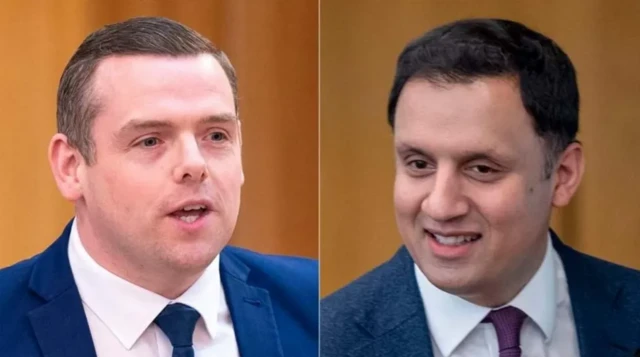 Douglas Ross and Anas Sarwar