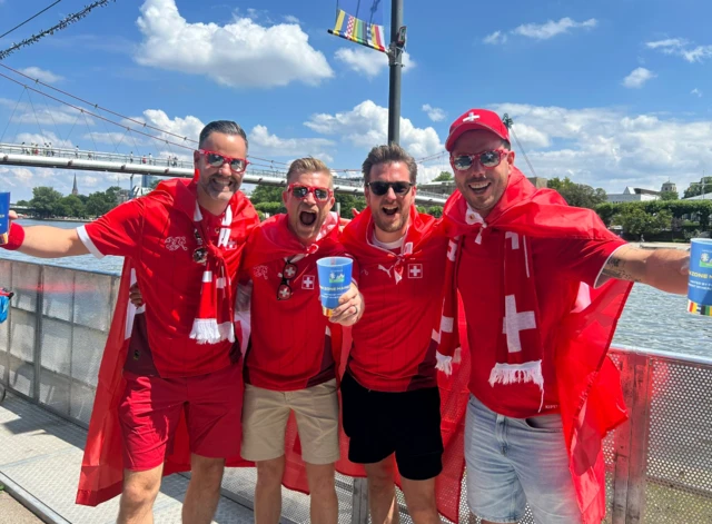 Switzerland fans in Frankfurt