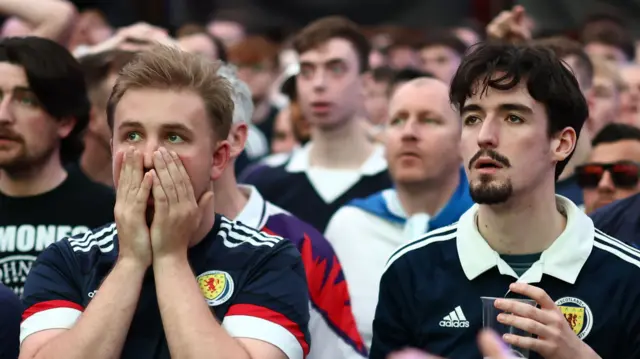 Nervy Scotland fans