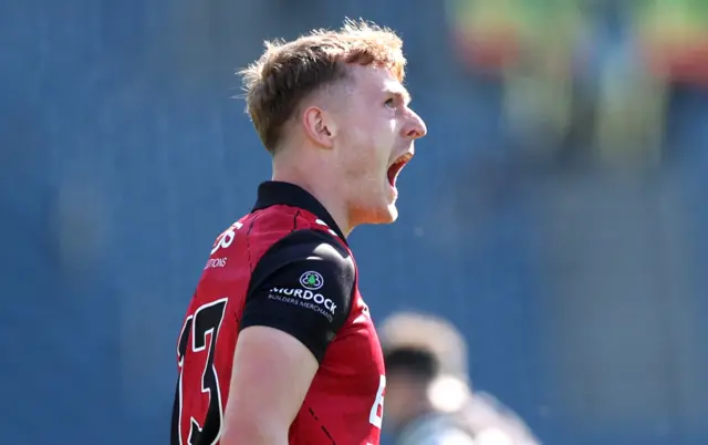 Liam Kerr celebrates after scoring a point