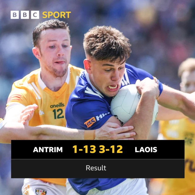 FT: Antrim 1-13 Laois 3-12