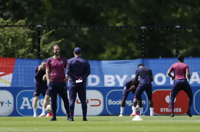 Gareth Southgate smiling