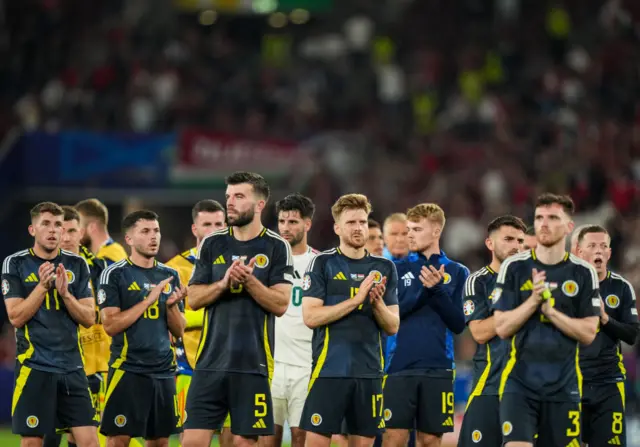 Scotland players in defeat