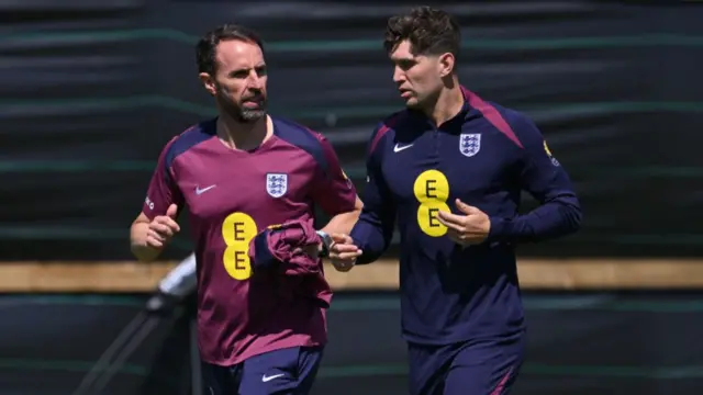 Gareth Southgate and John Stones