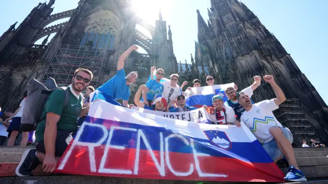 Slovenia fans at Euro 2024