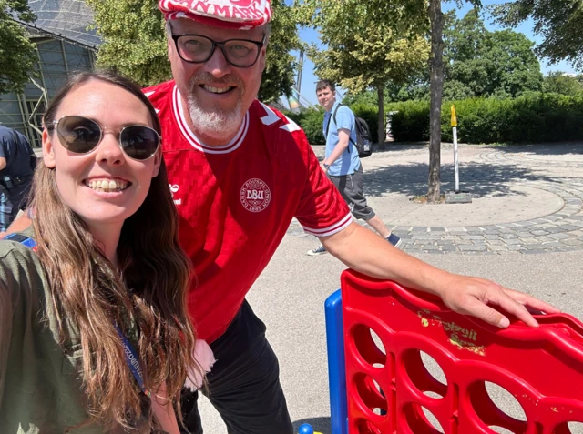 Denmark fans in Munich