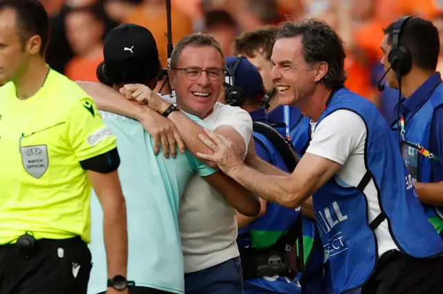 Austria's head coach Ralf Rangnick